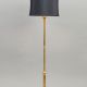 Brass Floor Lamp w/Black Marble Base #0