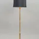 Brass Floor Lamp w/Black Marble Base #0