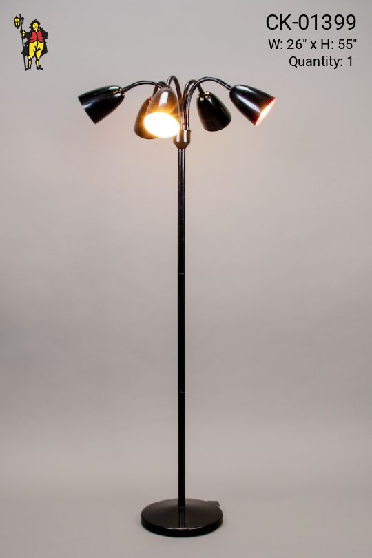 Five Light Contemporary Floor Lamp