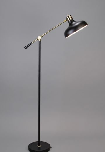 Adjustable Black Reading Floor Lamp