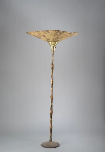 Mid-Century Torchiere w/Oversize Shade