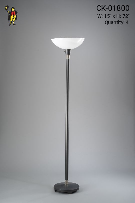 Black Contemporary Torchiere