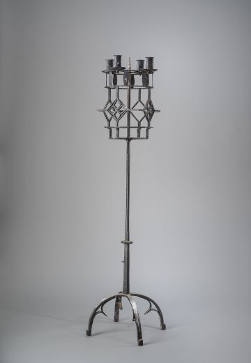 Wrought Iron Gothic Non Electric Candelabra