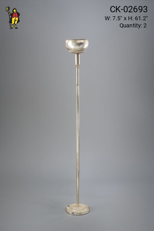 Art Deco Nickel Torchiere