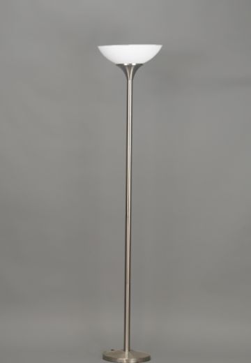 Modern Chrome Torchiere