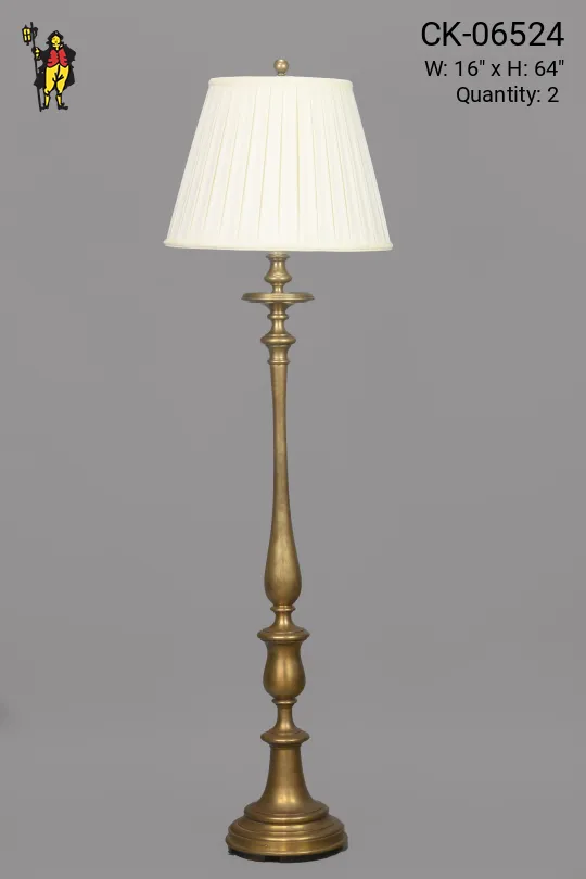Traditional Brass Floor Lamp