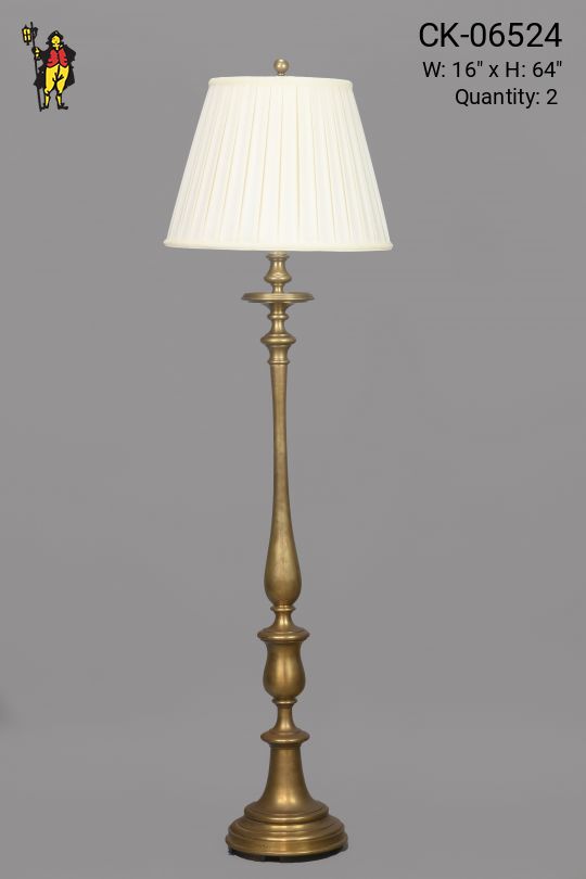 Traditional Brass Floor Lamp