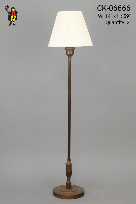 Bronze Single Light Floor Lamp