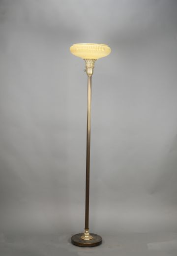 Brass Column Torchiere