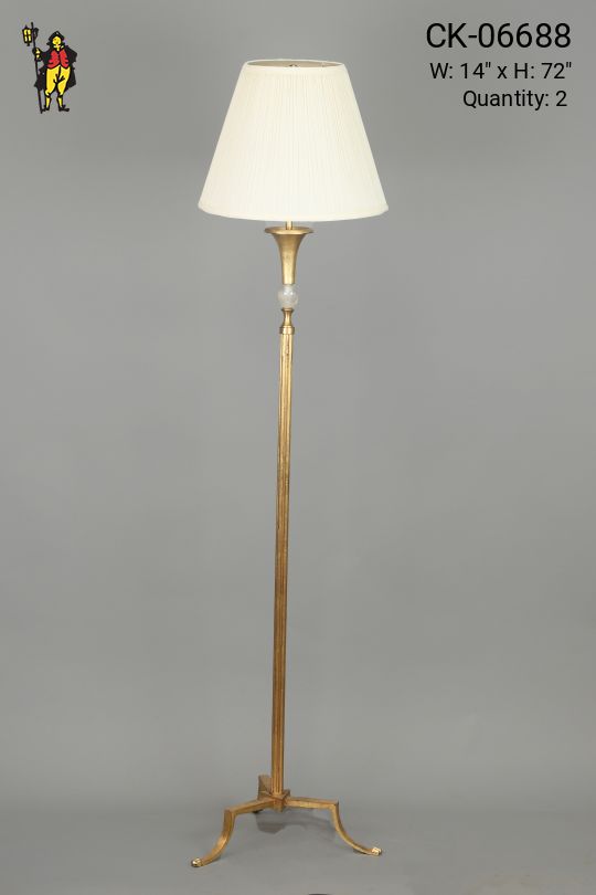 Art Deco Footed Floor Lamp