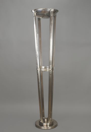 Chrome Art Deco Oversize Floor Lamps