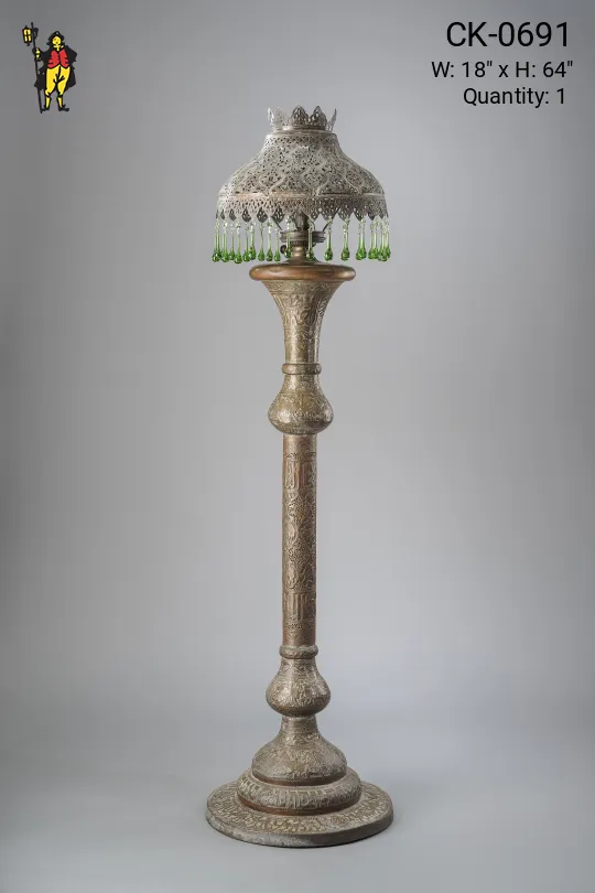 Moorish Floorlamp w/Crystal Prisms
