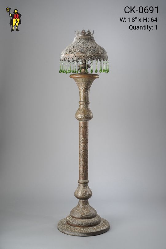 Moorish Floorlamp w/Crystal Prisms