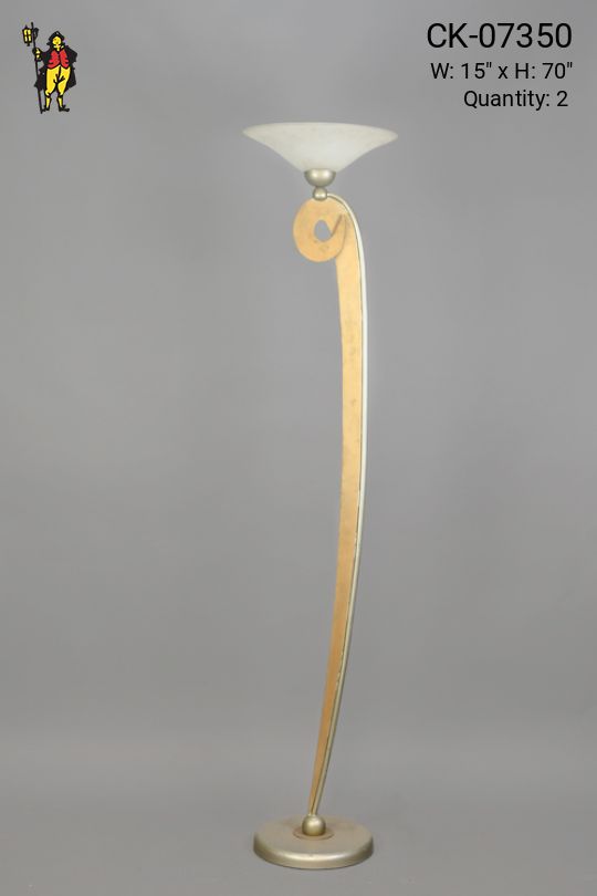 Post Modern Brass Floor Lamp