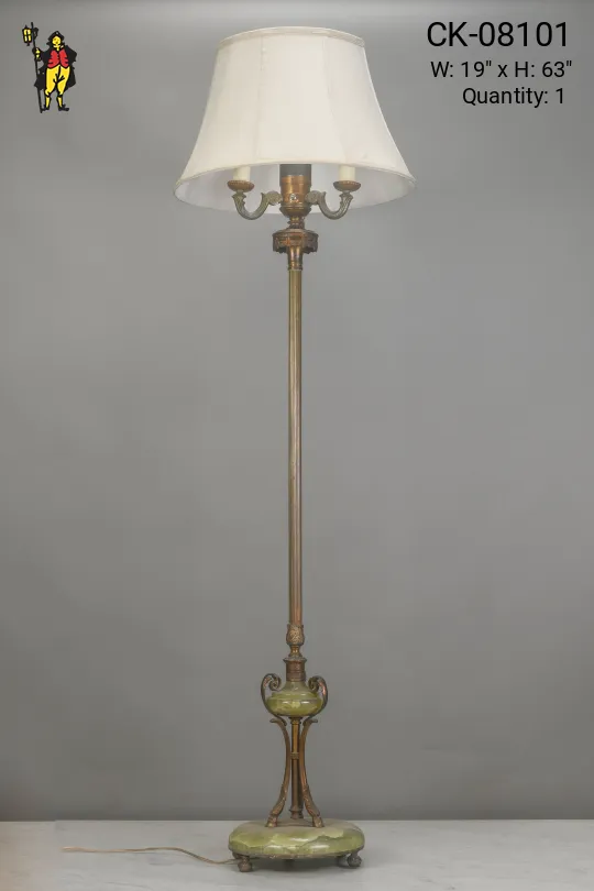 Marble & Brass Floor Lamp