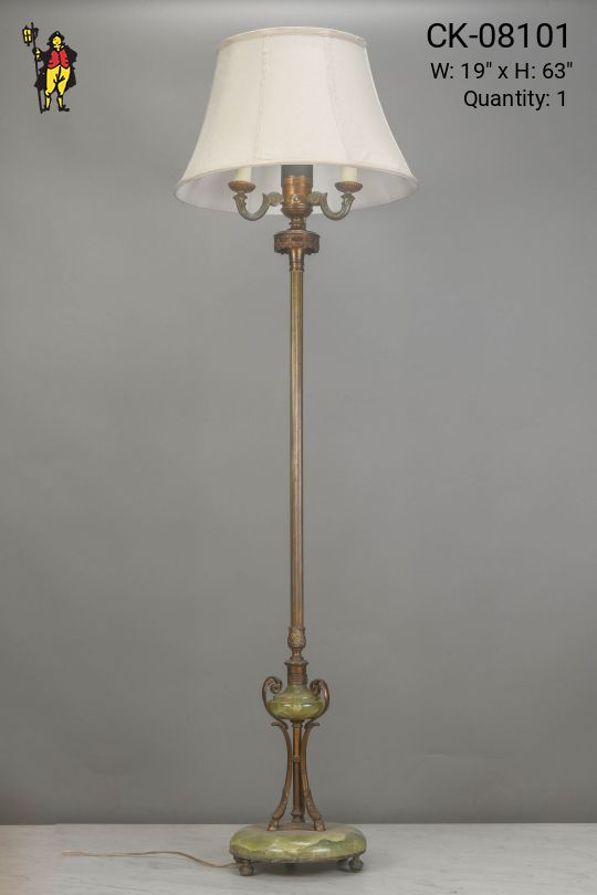 Marble & Brass Floor Lamp