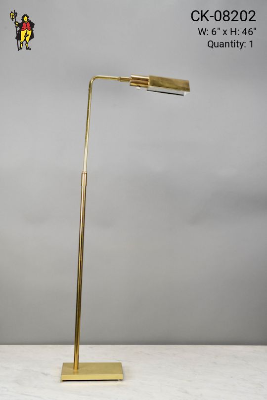 Adjustable Brass Reading Floor Lamp