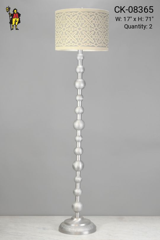 Silver Contemporary Floor Lamp