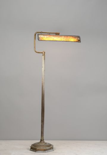Fluorescent Mica Shaded Floor Lamp