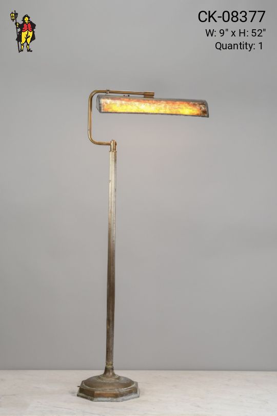 Fluorescent Mica Shaded Floor Lamp