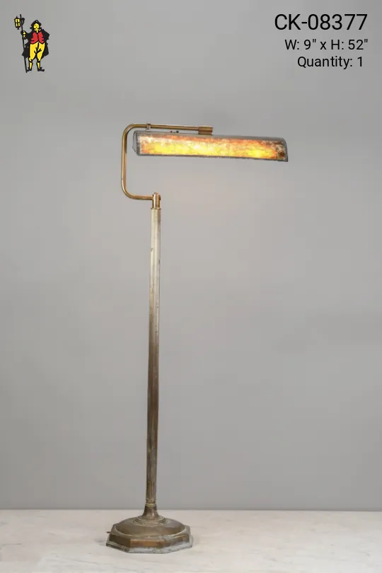 Fluorescent Mica Shaded Floor Lamp