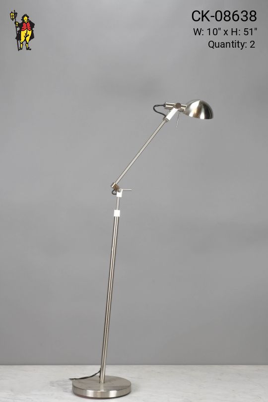 Adjustable Polished Nickel Floor Lamp