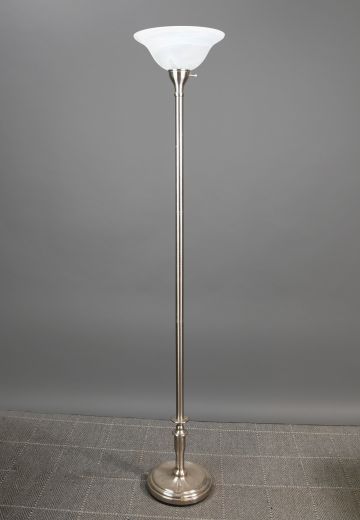 Polished Nickel Torchiere