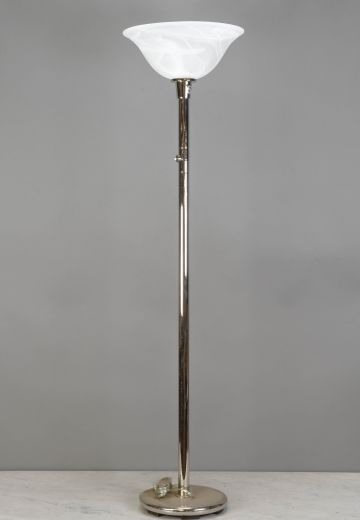 Polished Nickel Torchiere