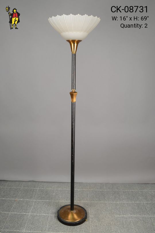 Black & Gold Torchiere