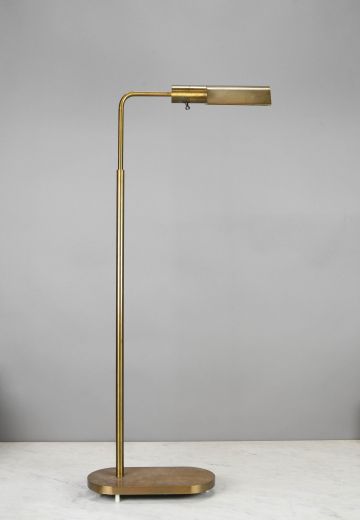 Adjustable Brass Reading Floor Lamp