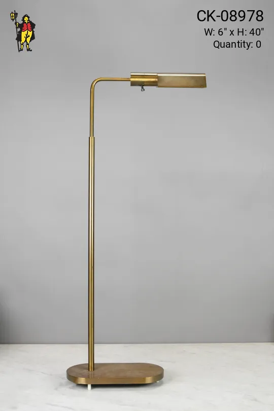Adjustable Brass Reading Floor Lamp