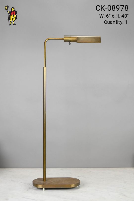 Adjustable Brass Reading Floor Lamp