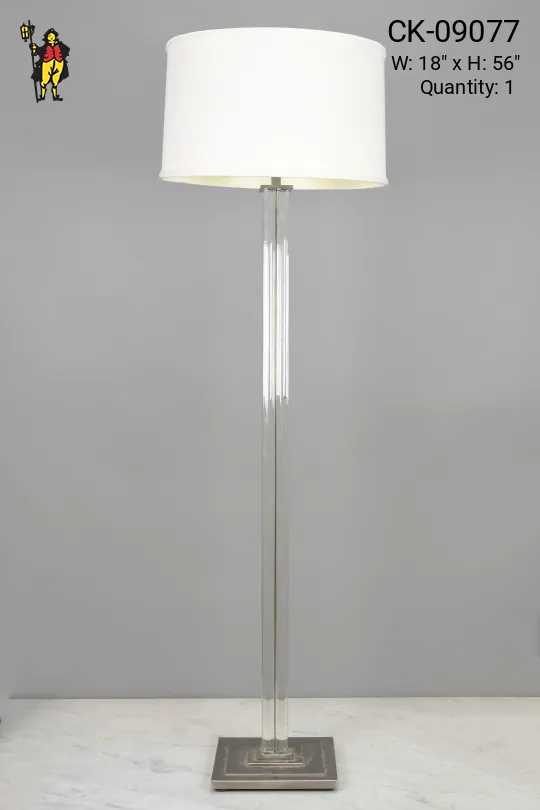 Glass Contemporary Floor Lamp