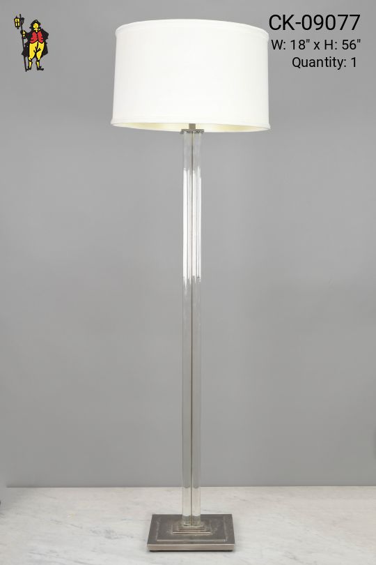 Glass Contemporary Floor Lamp