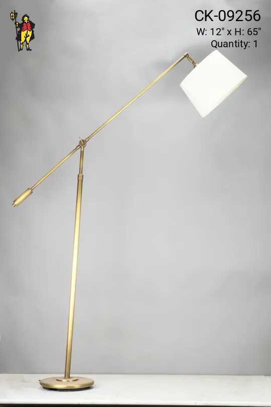 Adjustable Brass Floor Lamp
