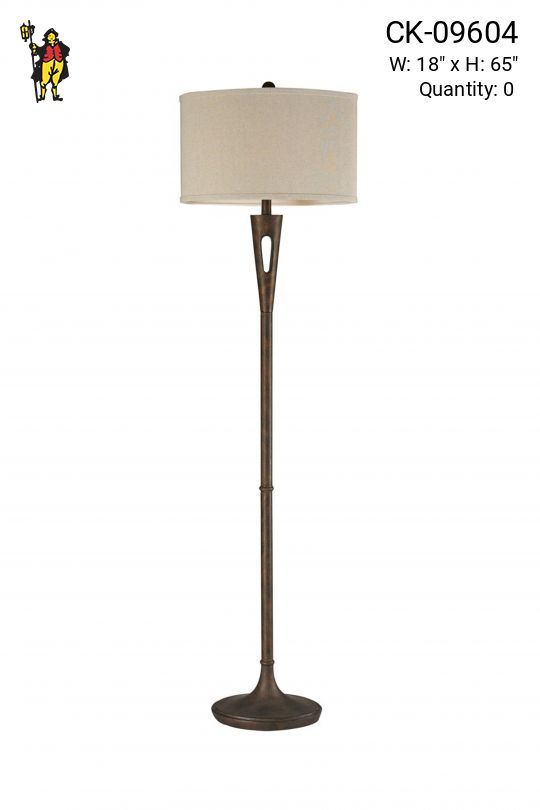 Simple Modern Bronze Floor Lamp