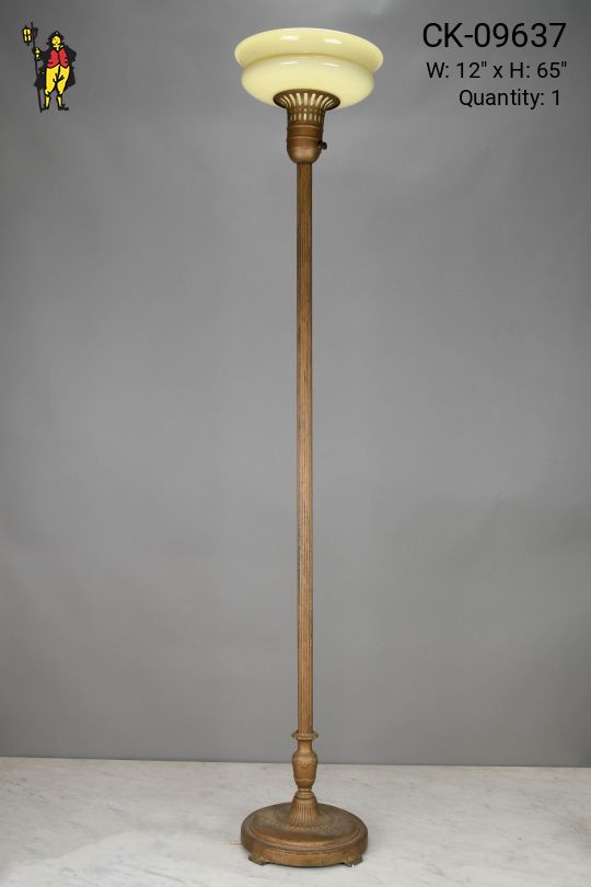 Brass Torchiere Floor Lamp