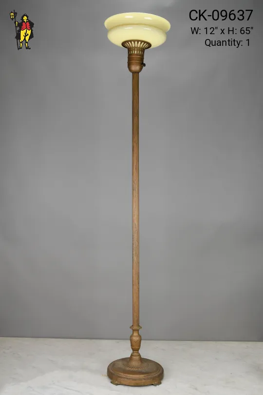Brass Torchiere Floor Lamp