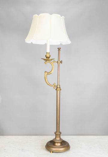 Adjustable Brass Floor Lamp