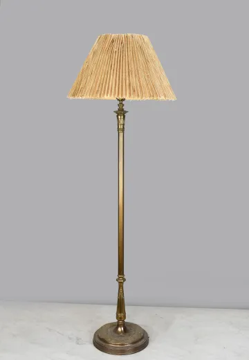 Mid Century Brass Pole Floor Lamp