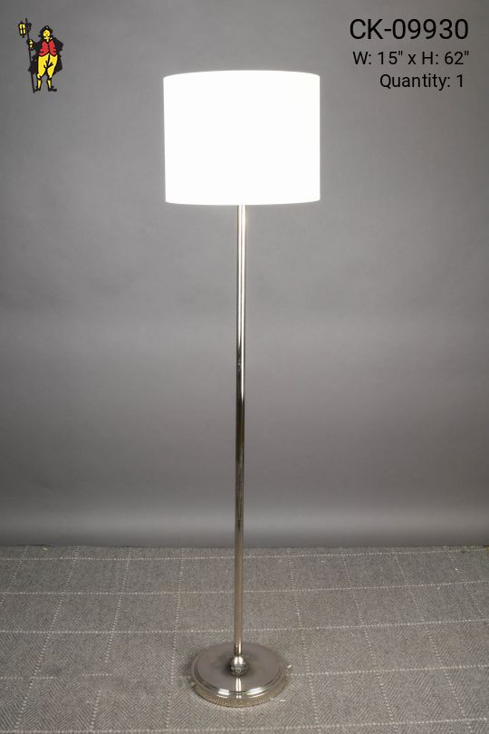 Polished Nickel Floor Lamp