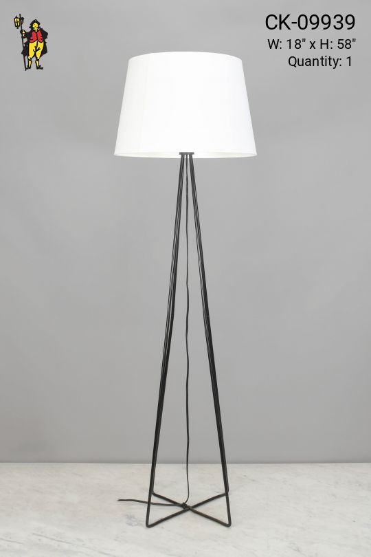 Black Wire Floor Lamp