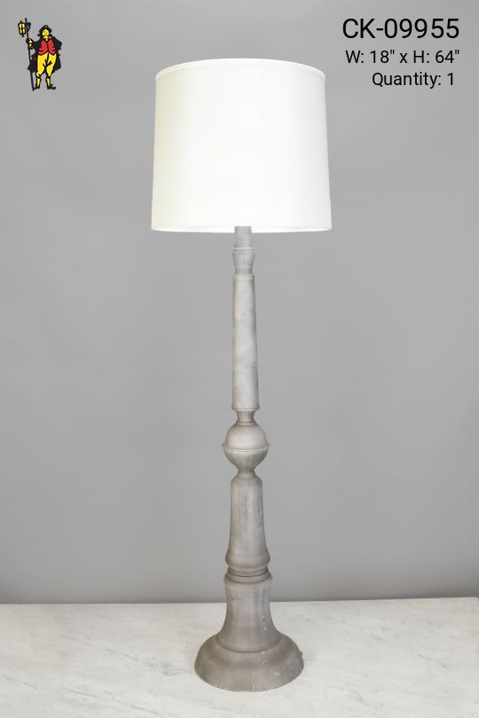 Gray Ceramic Floor Lamp