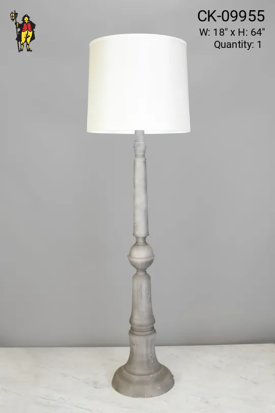 Gray Ceramic Floor Lamp