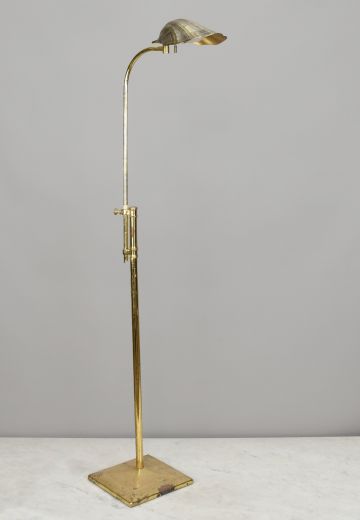 Brass Shell Adjustable Reading Floor Lamp