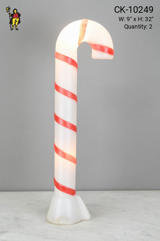 32" Plastic Light Up Candy Cane