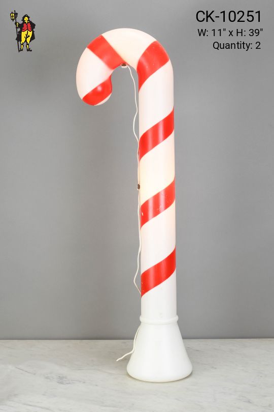39" Plastic Light Up Candy Cane