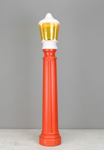 Plastic Red Christmas Lamp Post