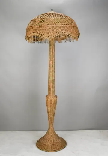 Oversize Wicker Floor Lamp