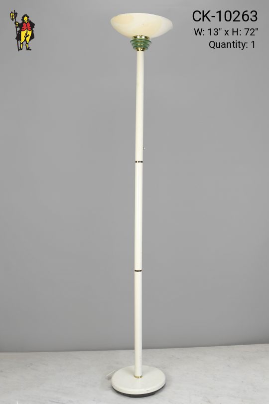 Post Modern Tall White Torchiere